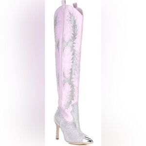 ISO - Gianni Bini: Katyanna Over-the-Knee Rhinestone Embellished Western Boots